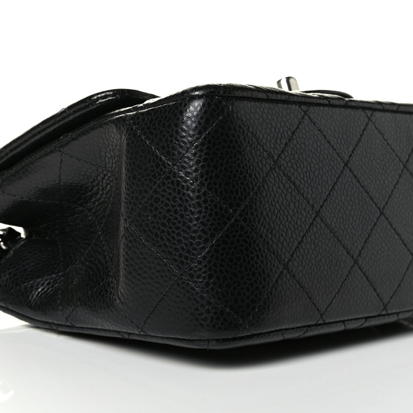 Caviar Quilted Mini Square Flap Black