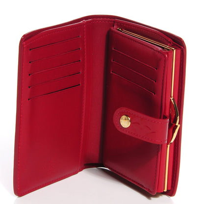 Louis Vuitton Vernis French Purse Wallet Pomme D'Amour 6 of 8