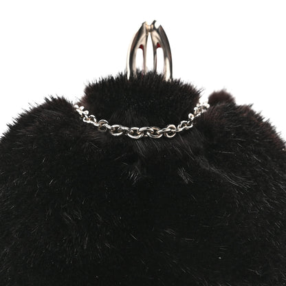 Christian Louboutin Mink Eden Vision Chain Clutch Black 7 of 11
