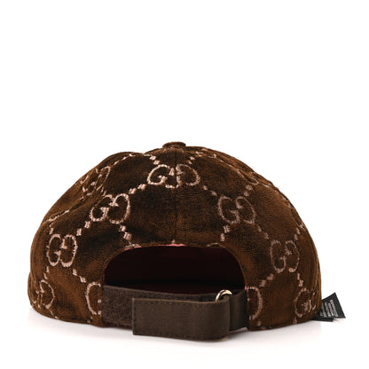 Gucci Velvet GG Monogram Baseball Cap M Brown 5 of 10