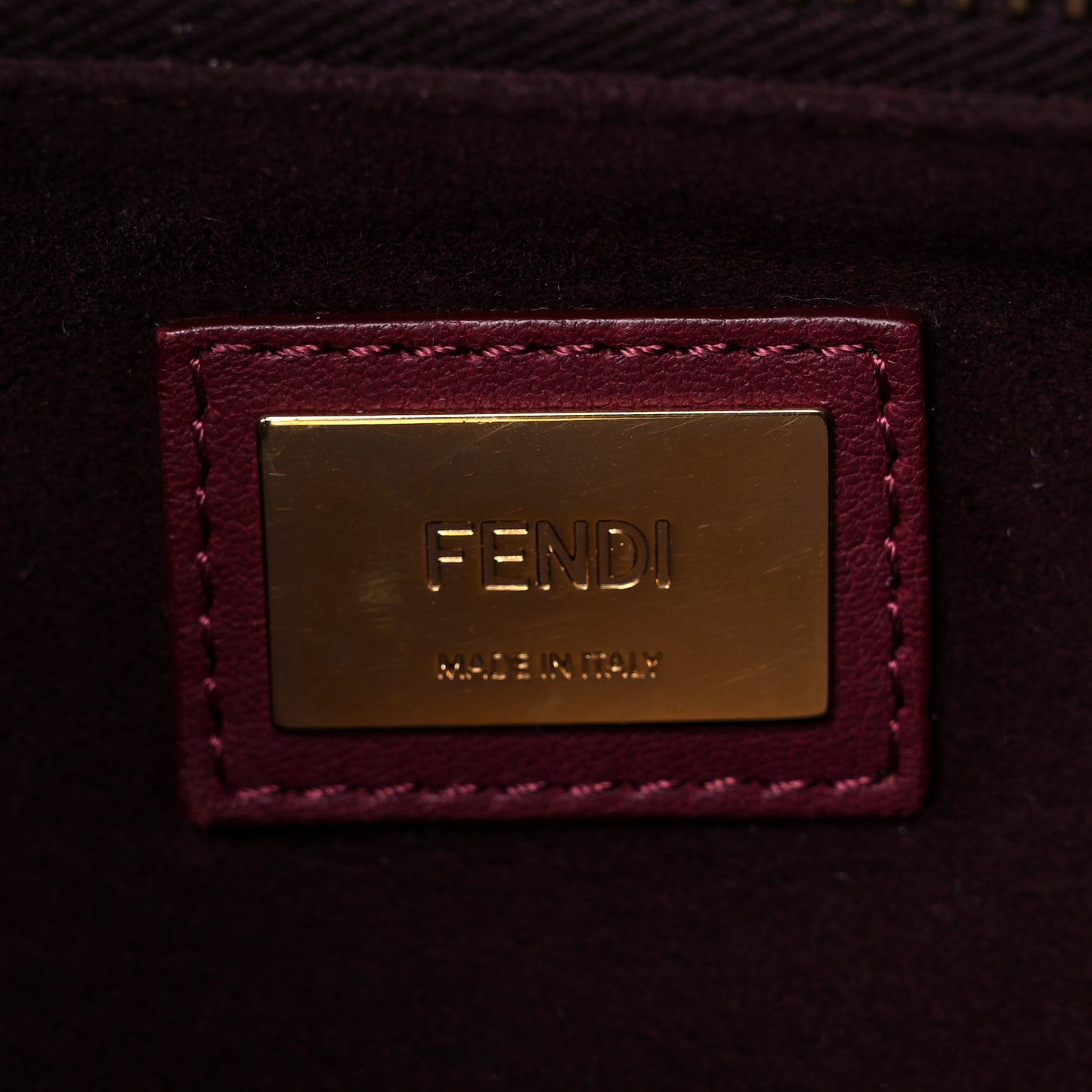 Vitello Dolce Marmol Large Peekaboo Iconic Satchel Bordeaux Graphite