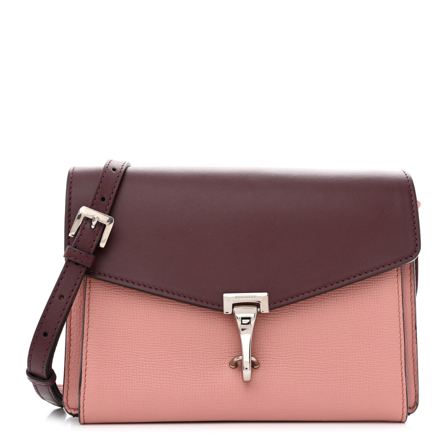 Derby Calfskin Bi-Color Small Macken Crossbody Bag Dusty Rose