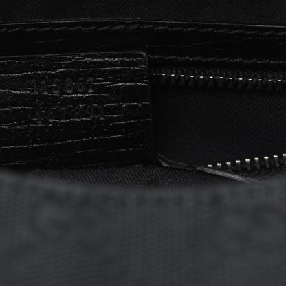 Gucci Monogram Medium Horsebit Chain Hobo Black 9 of 13