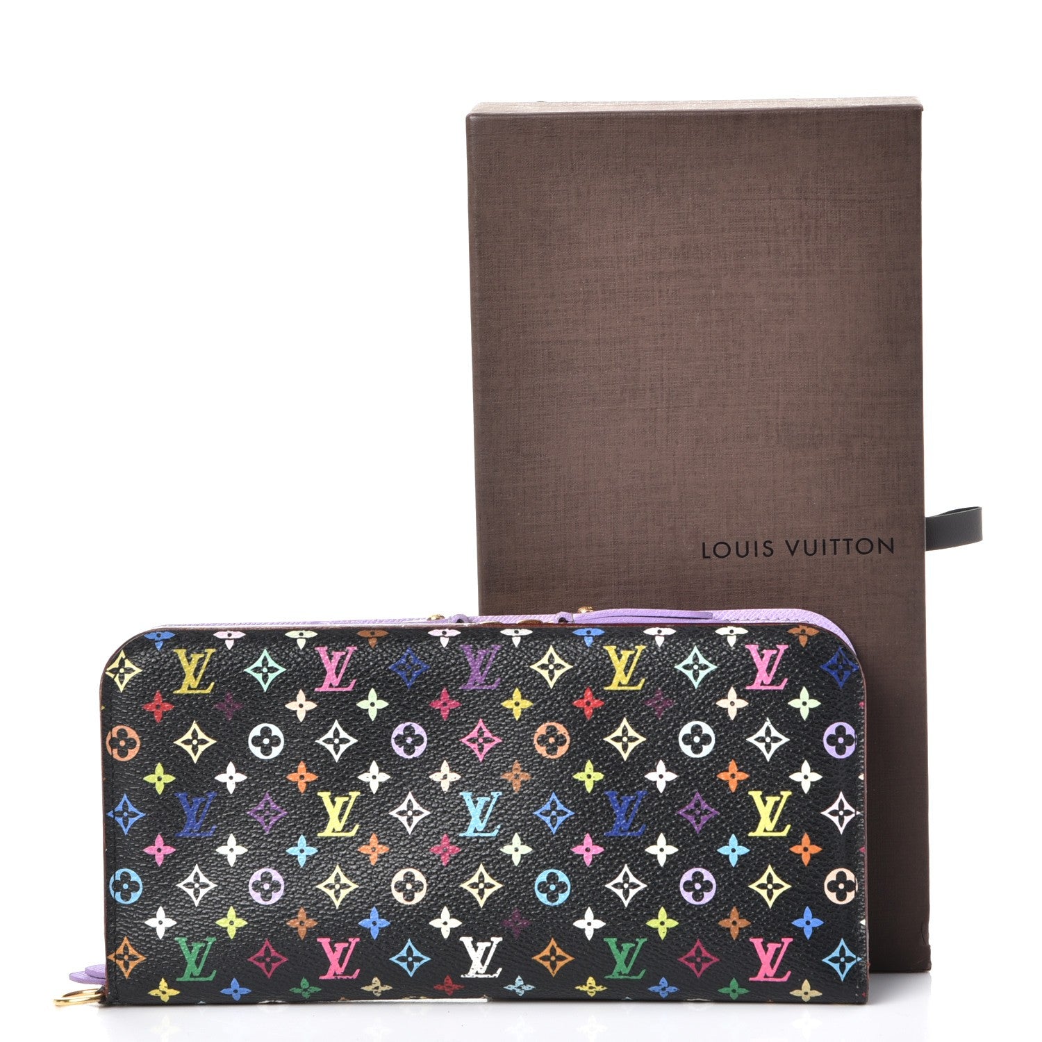 Louis Vuitton Monogram Multicolor Insolite Wallet Black Violet 10 of 10