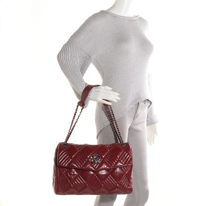 Chanel Lambskin In and Out Maxi Flap Red 2 of 7
