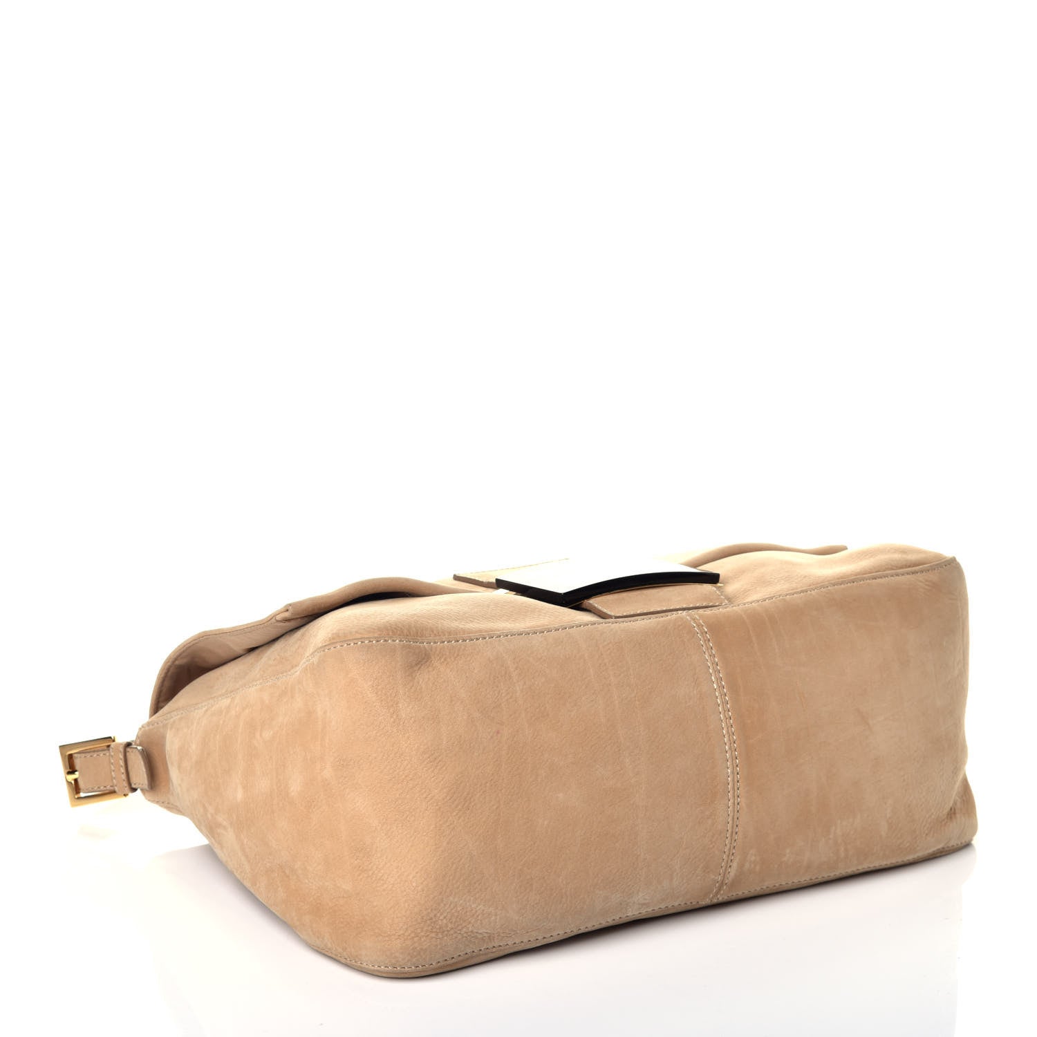 Fendi Vitello Savana Big Mama Baguette Caramello Tartaruga Natural 4 of 10