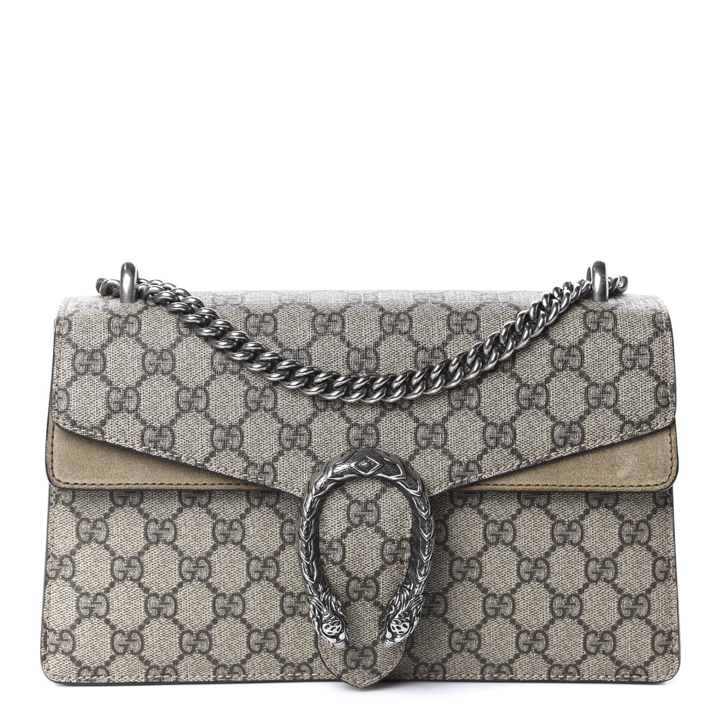 GG Supreme Monogram Small Dionysus Shoulder Bag Taupe