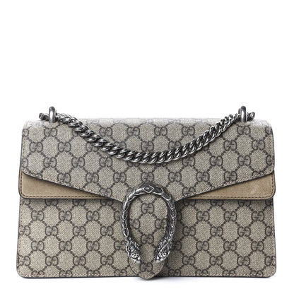 Gucci GG Supreme Monogram Small Dionysus Shoulder Bag Taupe 1 of 10