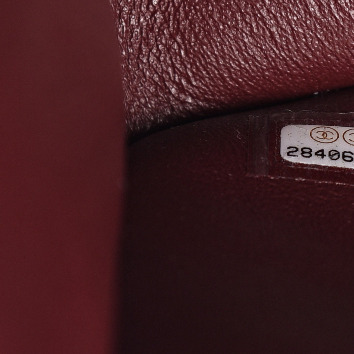 Lambskin Quilted Jumbo Double Flap Burgundy