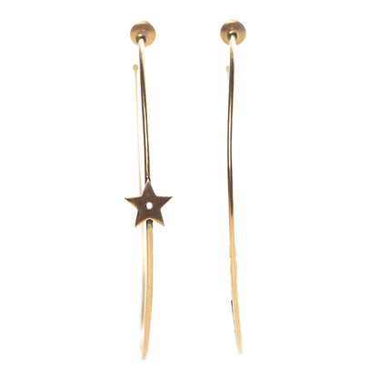 Christian Dior Metal J'Adior Hoop Earrings Aged Gold 1 of 4