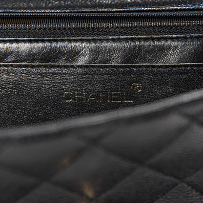 Chanel Caviar Quilted Jumbo Kelly Flap Black 8 of 11