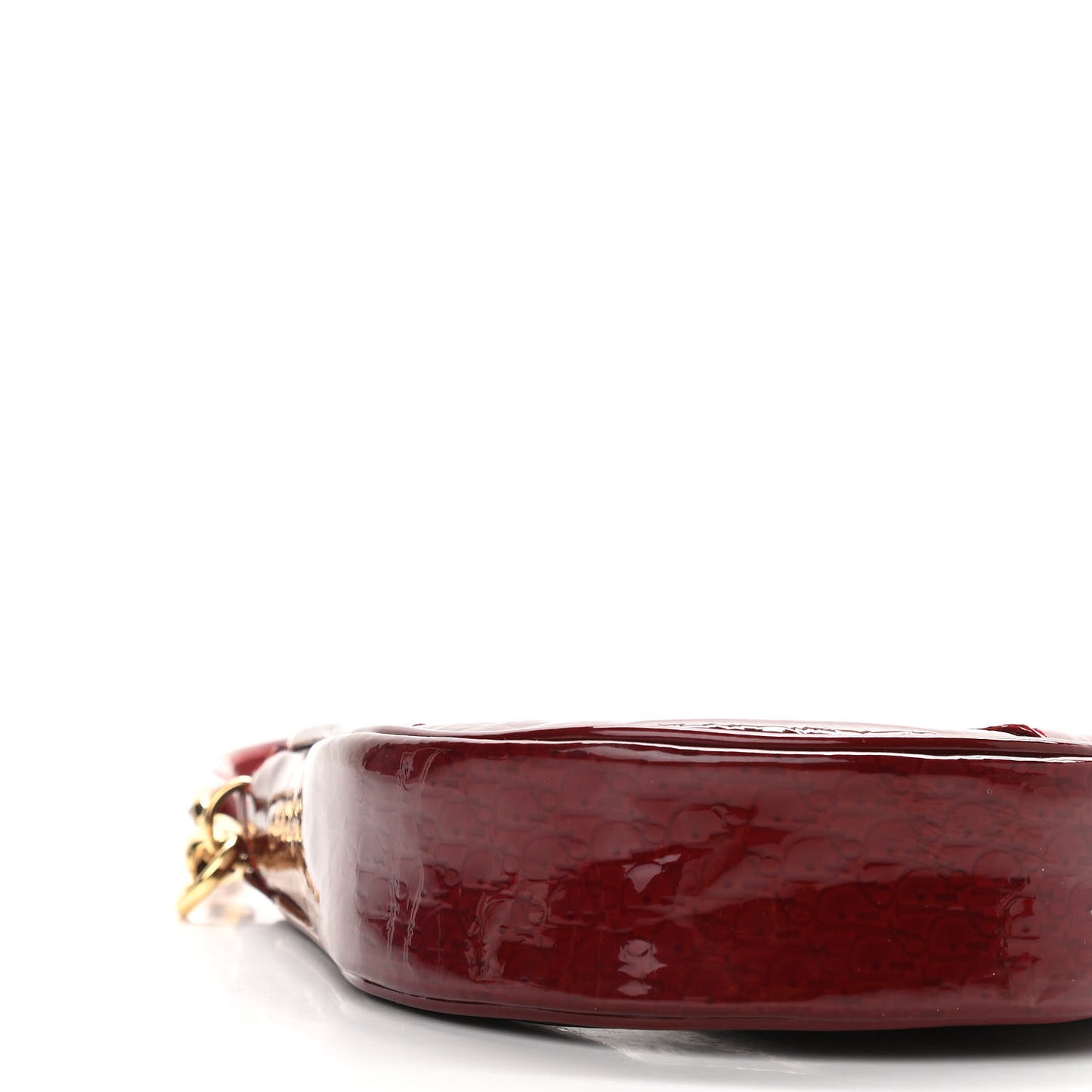 Patent Monogram Mini Saddle Pochette Red