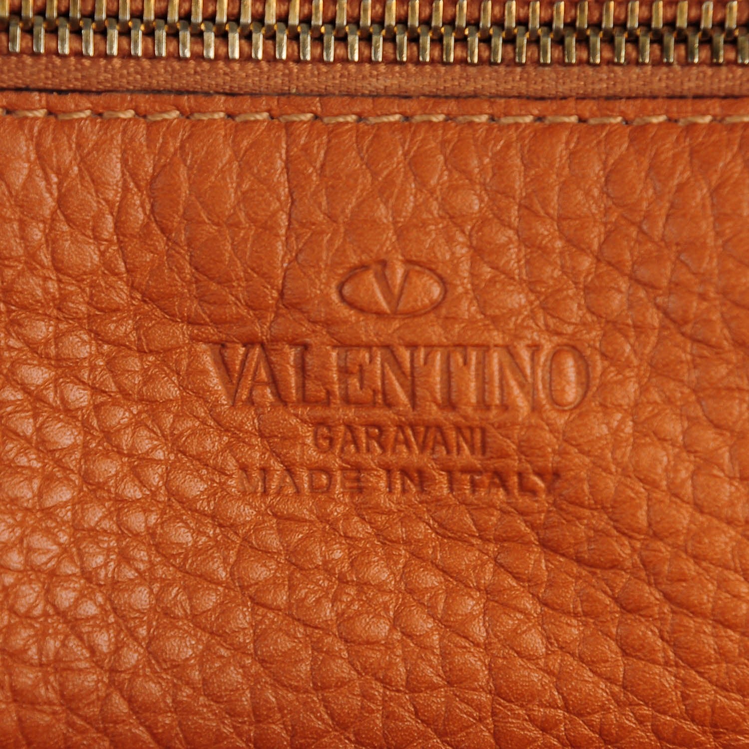 Valentino Garavani Grained Calfskin Va Va Voom Tote Cognac 6 of 8