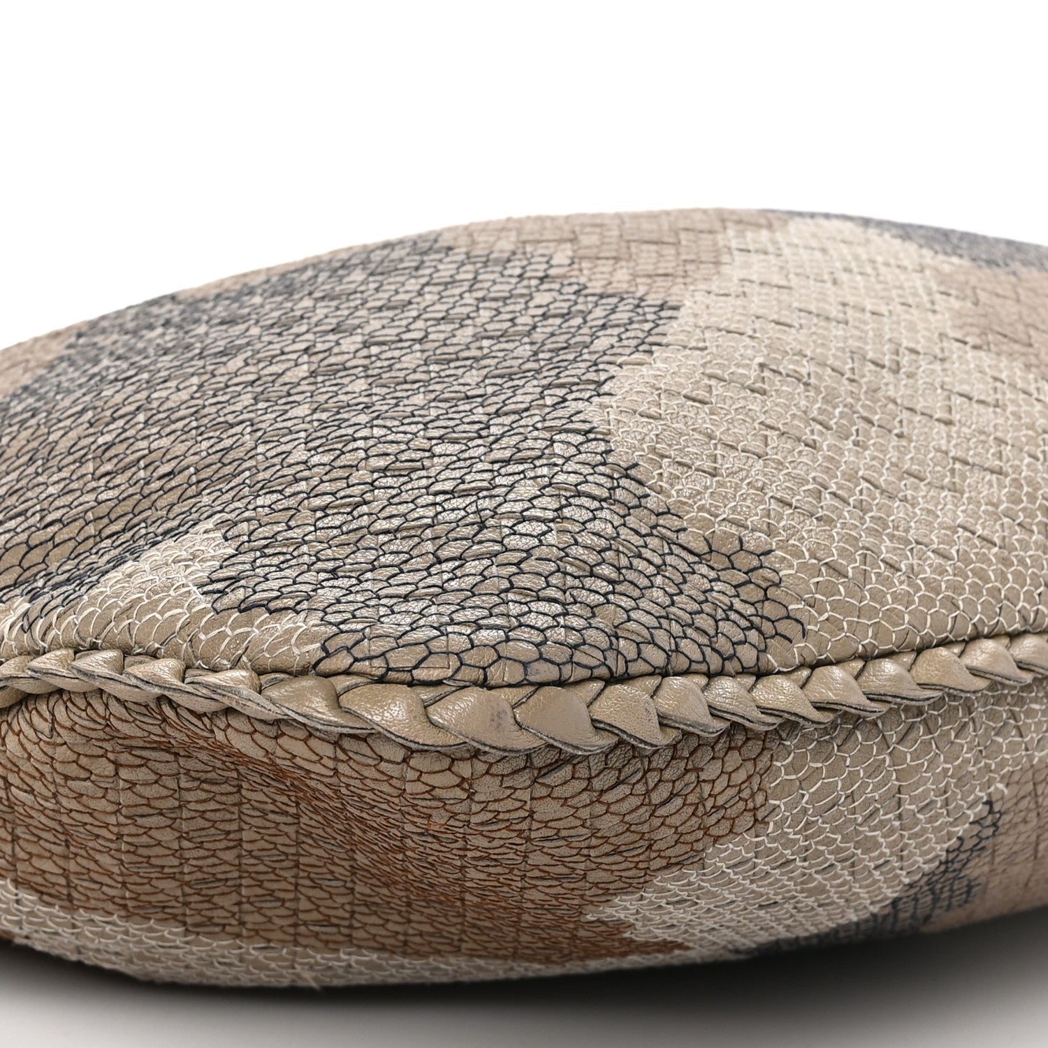 Bottega Veneta Nappa Intrecciato Camo Embroidered Large Veneta Hobo Taupe 8 of 10