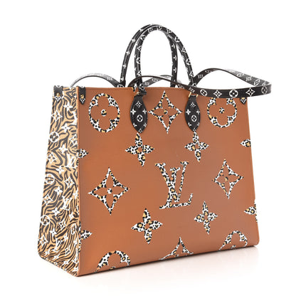 Louis Vuitton Monogram Giant Jungle Onthego GM Black 4 of 13