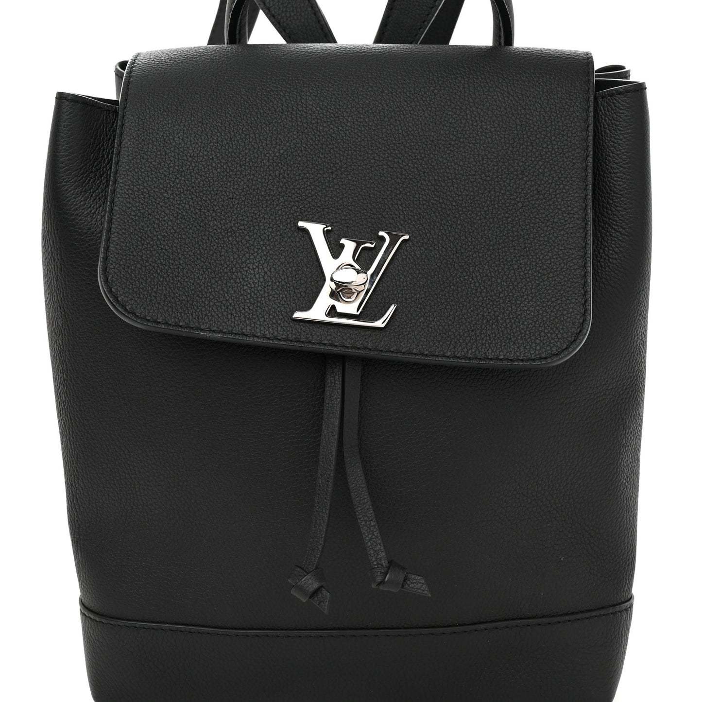 Calfskin Lockme Backpack Black
