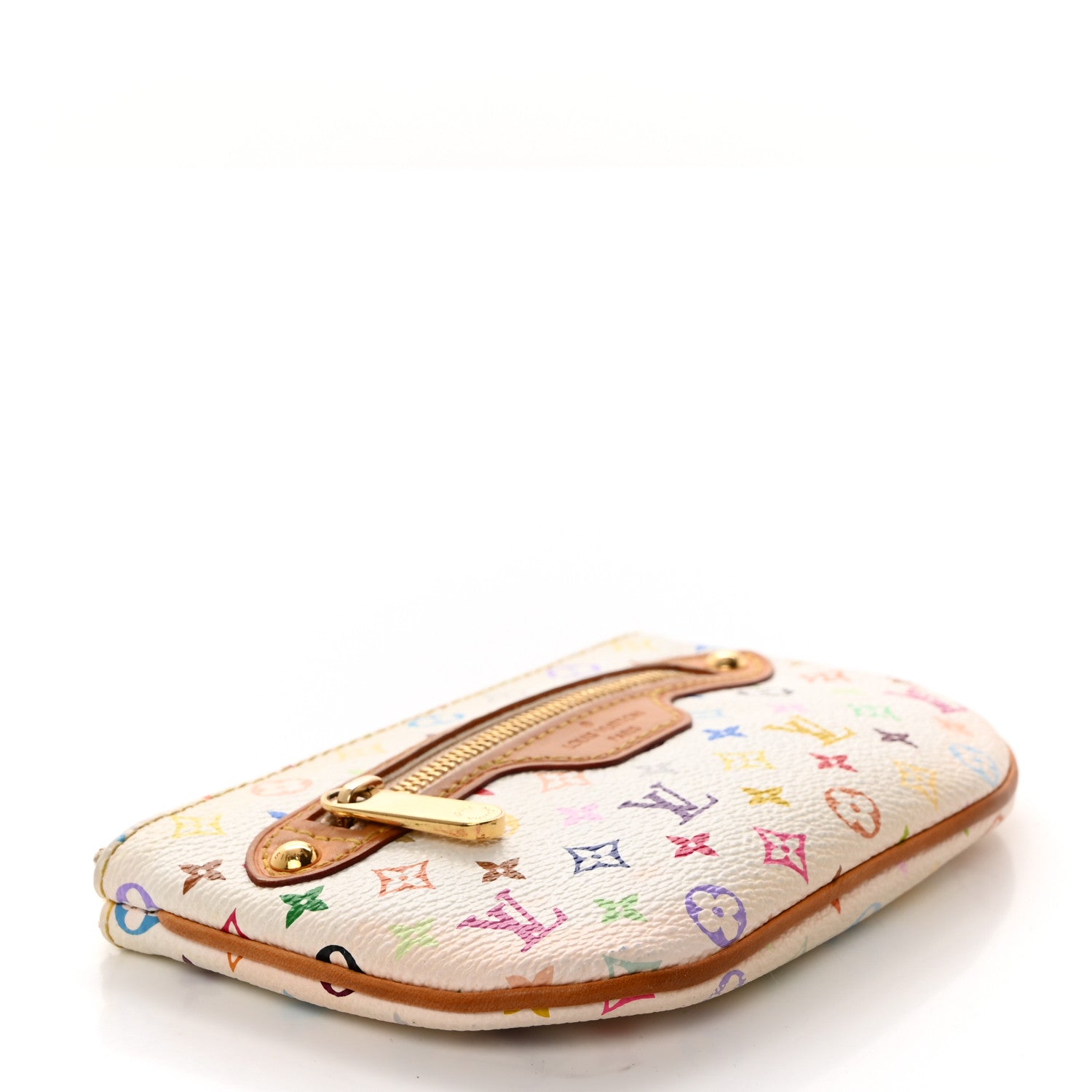 Louis Vuitton Monogram Multicolor Pochette Plate MM White 4 of 6