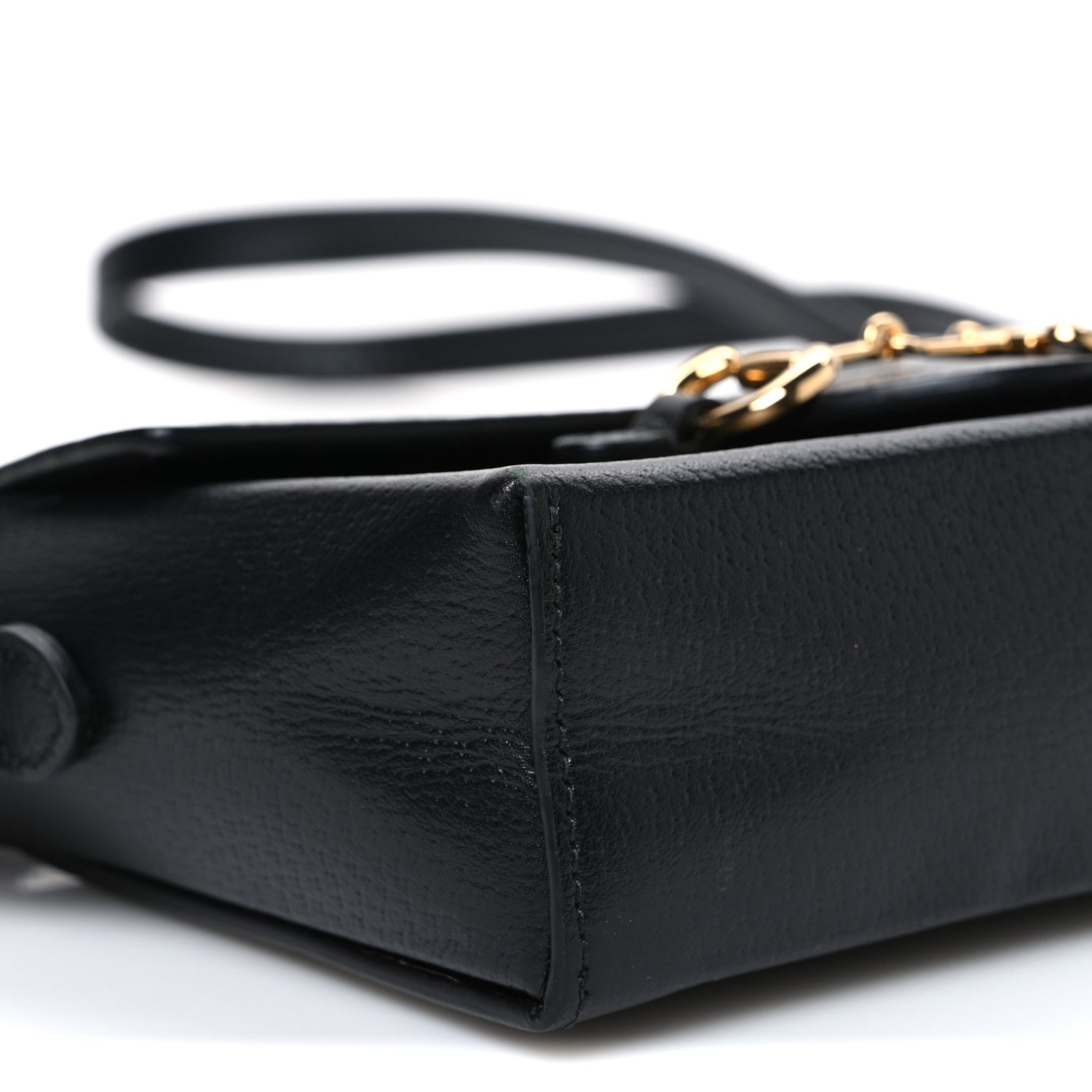 Gucci Calfskin Horsebit 1955 Shoulder Bag Black 9 of 10