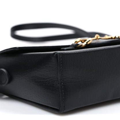 Gucci Calfskin Horsebit 1955 Shoulder Bag Black 9 of 10