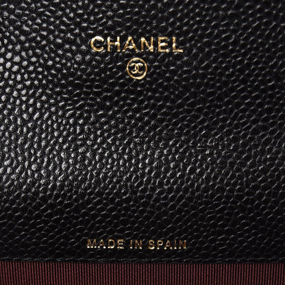 Chanel Caviar Quilted Flap Card Holder Black 7 of 11