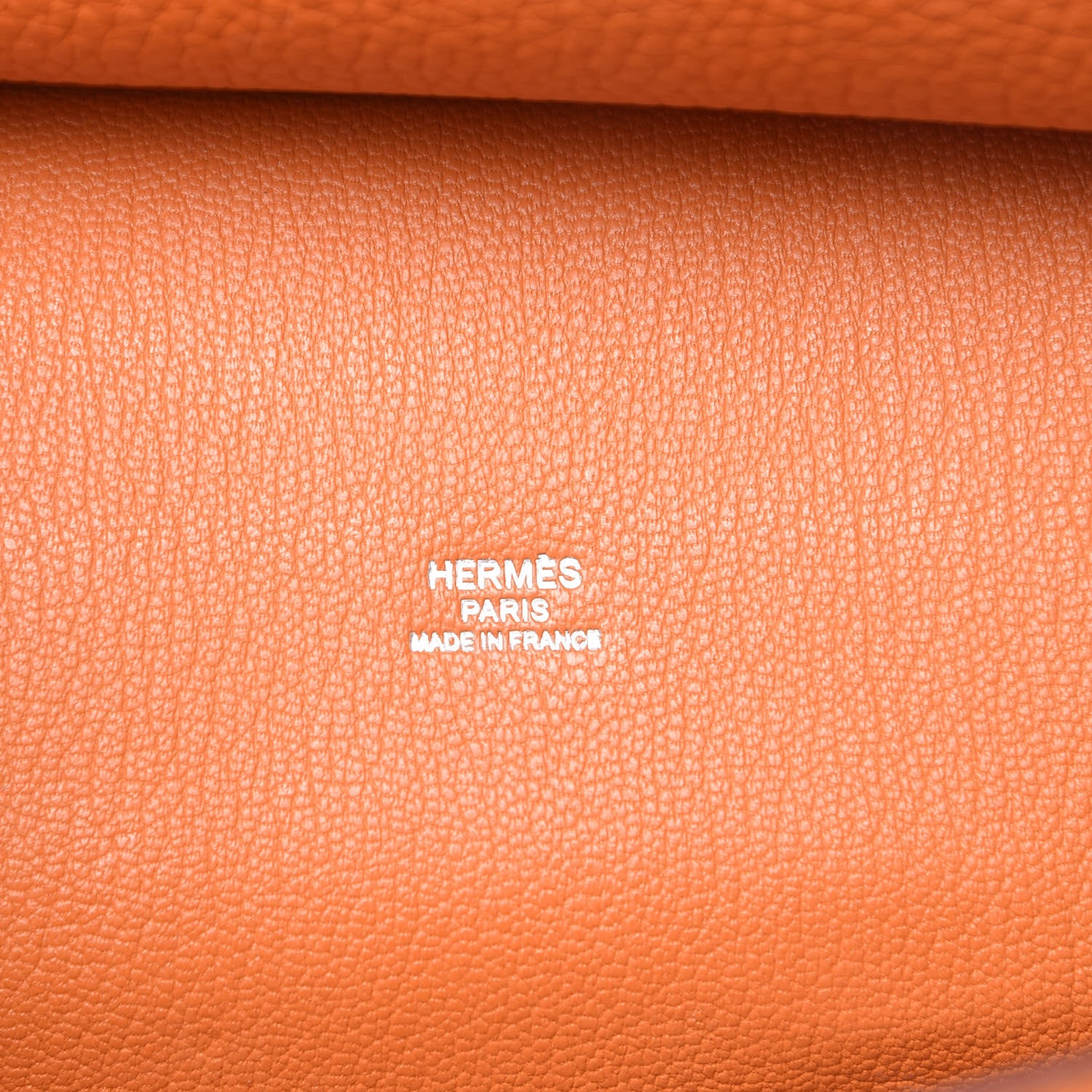 Hermes Taurillon Clemence Jypsiere 28 Orange 6 of 19