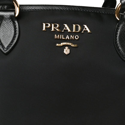 Prada Tessuto Nylon Saffiano Small Tote Black 6 of 9