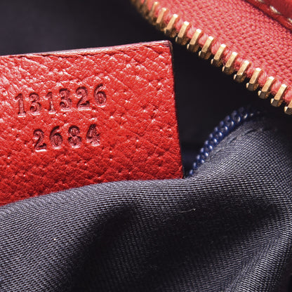 Gucci Monogram Abbey Messenger Bag Navy Red 6 of 9