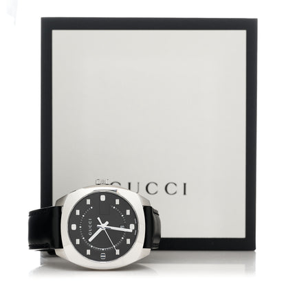 Gucci Stainless Steel Calfskin 40mm GG2570 Quartz Watch Black 5 of 5