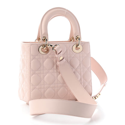 Christian Dior Lambskin Cannage Small My ABCDior Lady Dior Blush Pink 3 of 9