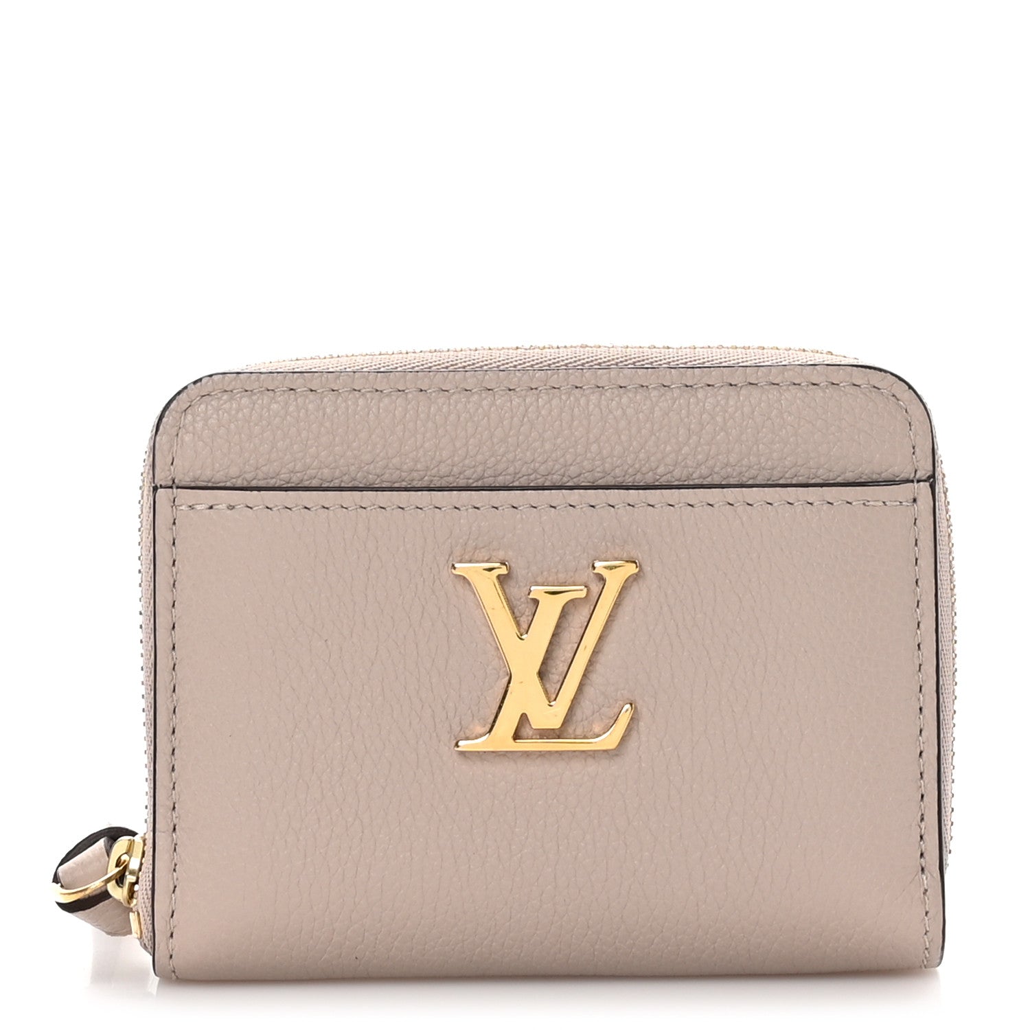 Louis Vuitton Calfskin Lockme Zippy Coin Purse Greige 1 of 9