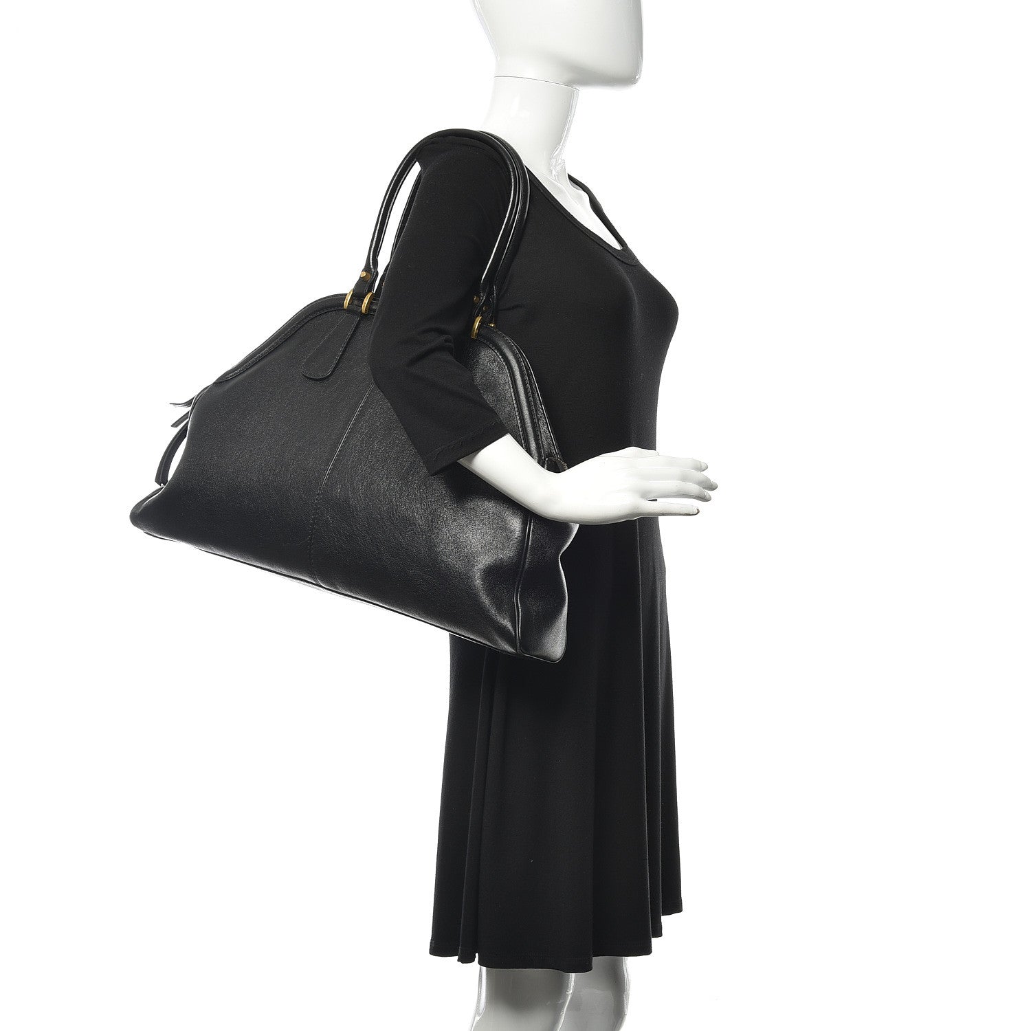 Gucci Calfskin Large Re(Belle) Top Handle Bag Black 2 of 14