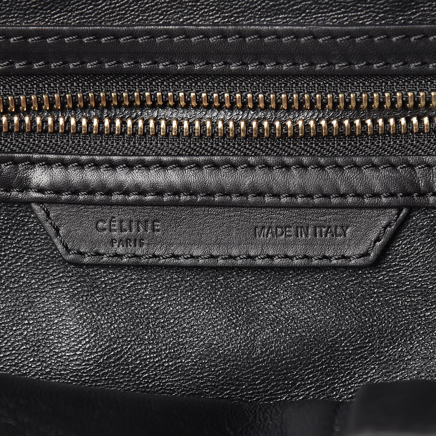 Smooth Calfskin Linen Mini Bi-Color Luggage Natural Black