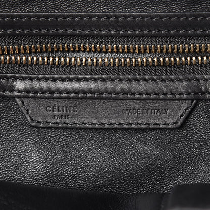 Celine Smooth Calfskin Linen Mini Bi-Color Luggage Natural Black 10 of 21