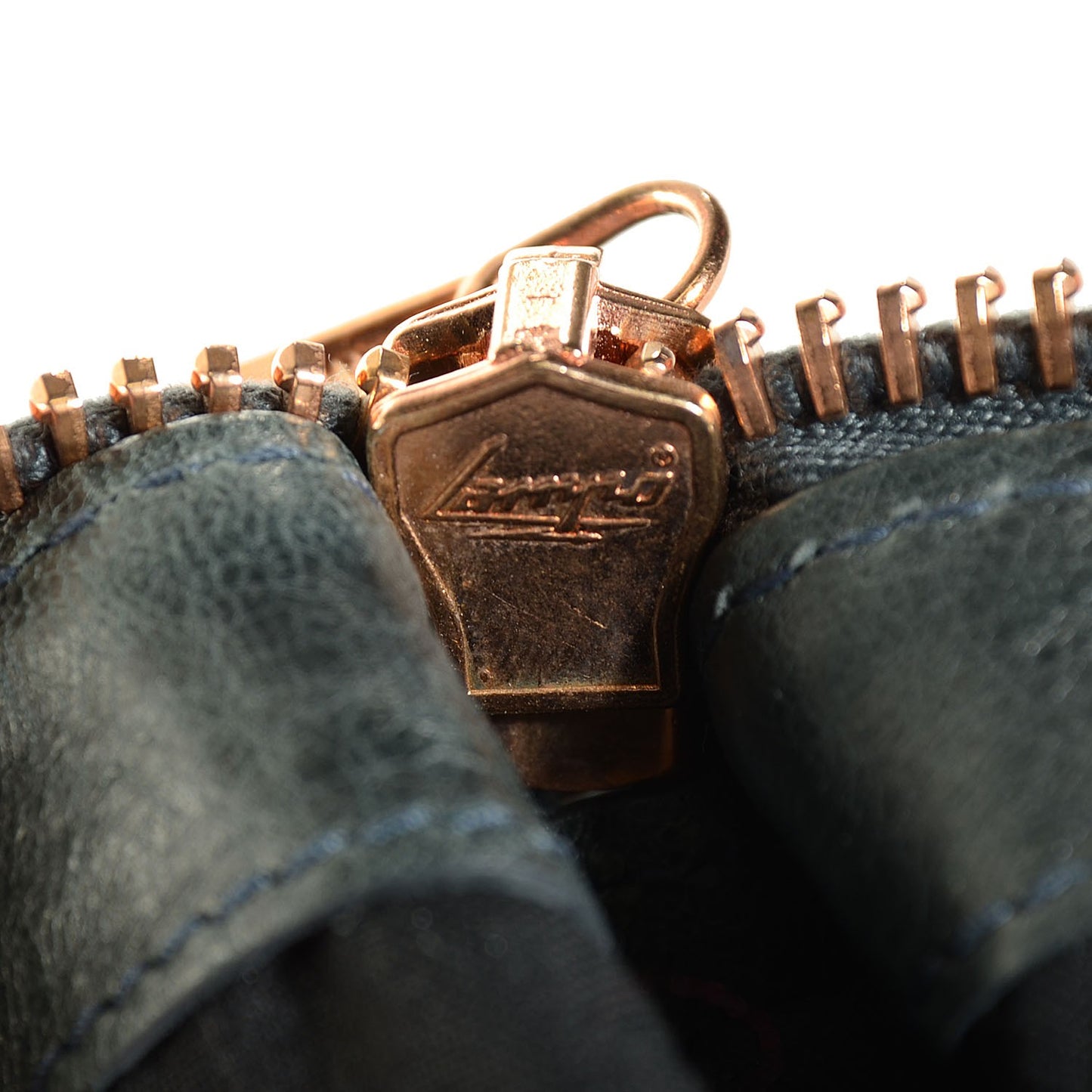 Agneau Giant 21 Rose Gold Hardware Work Anthracite