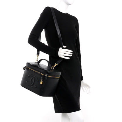 Chanel Caviar Vanity Case Black 2 of 14