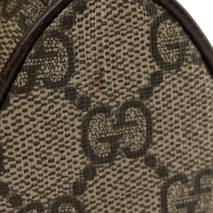 Gucci GG Supreme Monogram Strawberry Retro Interlocking G Barrel Coin Purse Beige Ebony 8 of 9