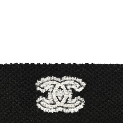 Chanel Cashmere CC Headband Black 3 of 8