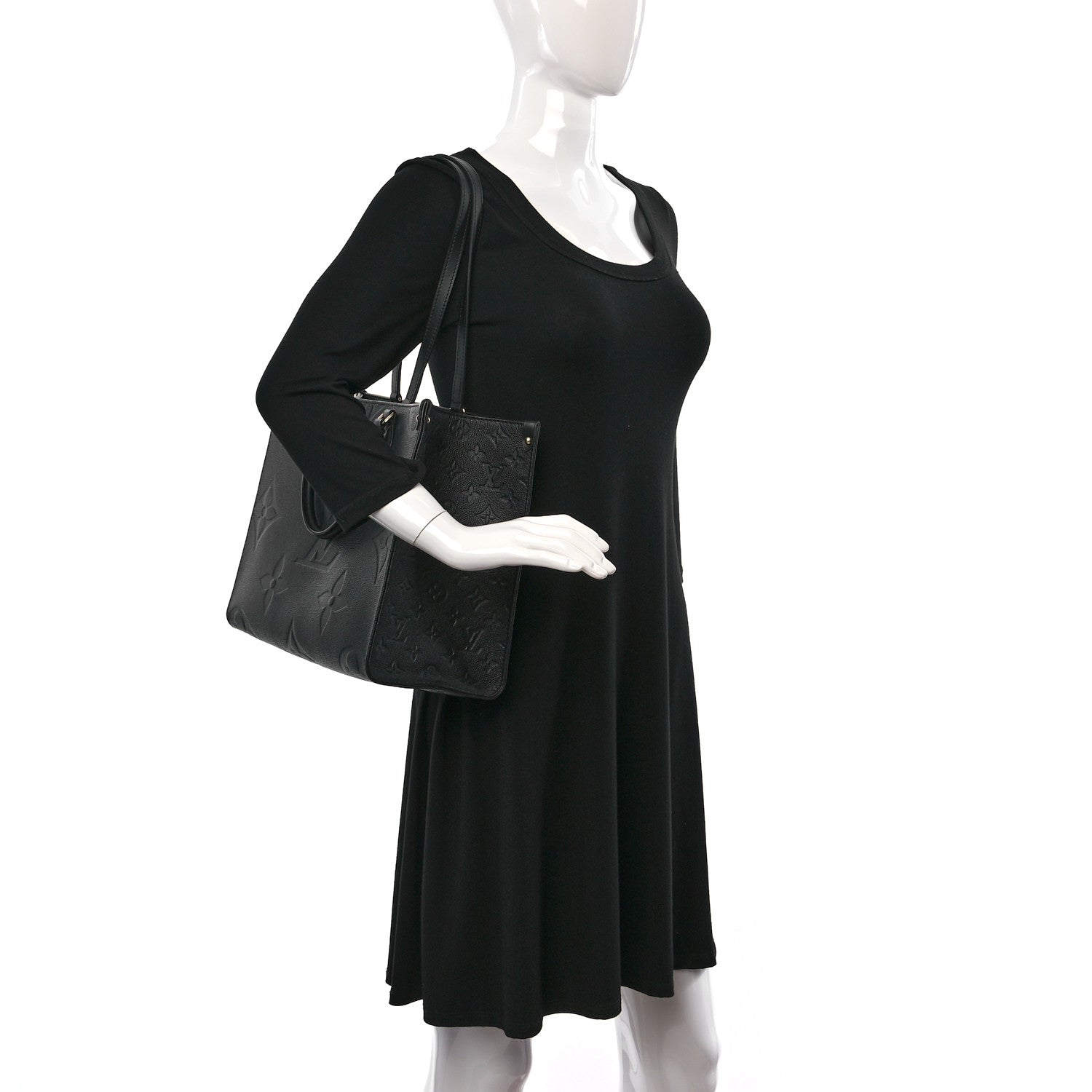 Louis Vuitton Empreinte Monogram Giant Onthego MM Black 2 of 10