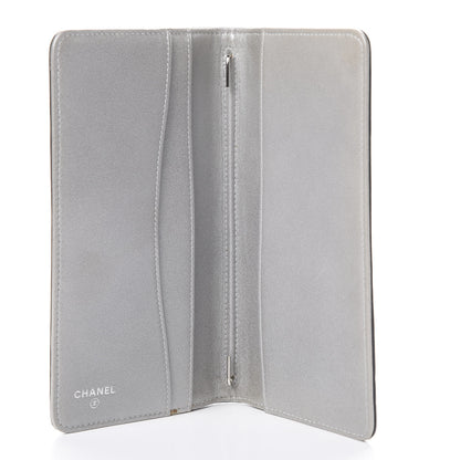 Chanel Lambskin Camellia Embossed Medium Agenda Cover Black 4 of 10