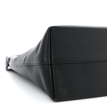 Louis Vuitton Calfskin Lockme Hobo Black 9 of 15