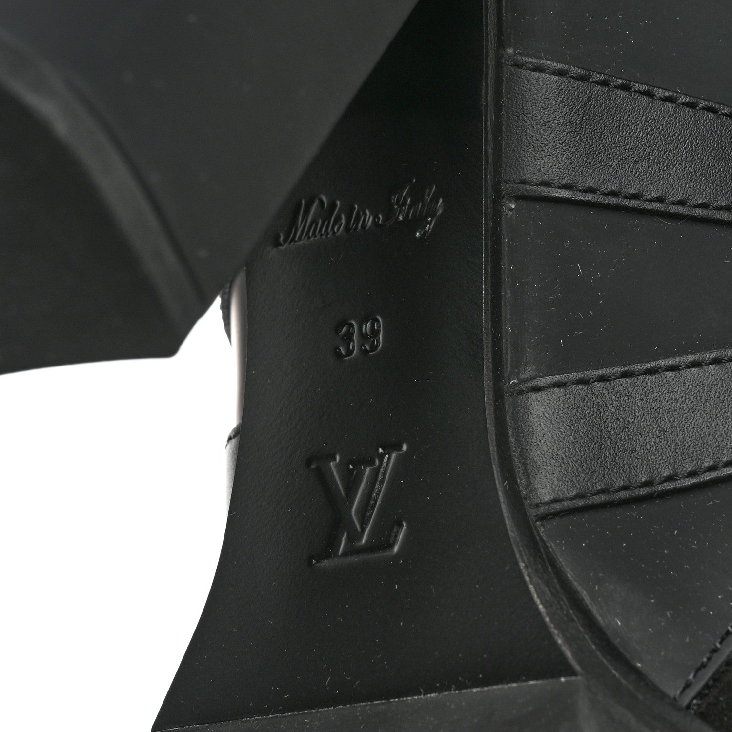 Louis Vuitton Suede Calfskin Monogram Star Trail Ankle Boots 39 Black 6 of 7