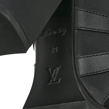 Louis Vuitton Suede Calfskin Monogram Star Trail Ankle Boots 39 Black 6 of 7