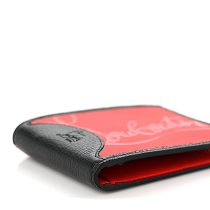 Christian Louboutin Calfskin Coolcard Two-Tone Wallet Black Red 7 of 8