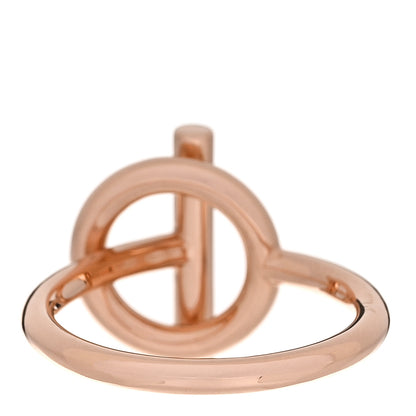Hermes 18K Rose Gold Diamond PM Echappee Ring 51 5.75 3 of 5