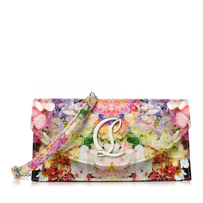 Christian Louboutin Crepe Satin Blooming Loubi54 Crossbody Clutch Multicolor 1 of 9