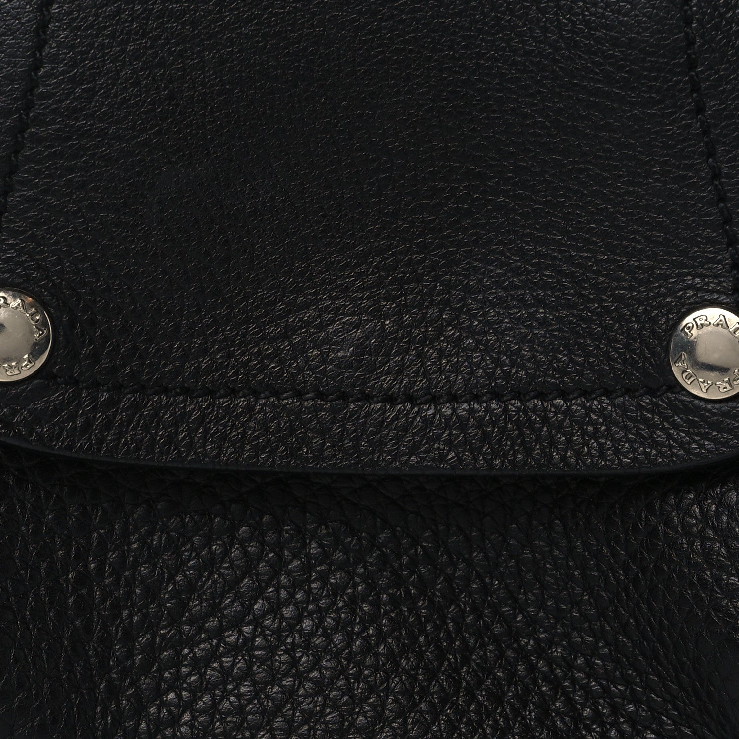 Prada Calfksin Loop Top Handle Bag Black 6 of 8