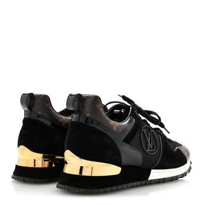 Louis Vuitton Suede Monogram Run Away Sneakers 36.5 Black 5 of 11