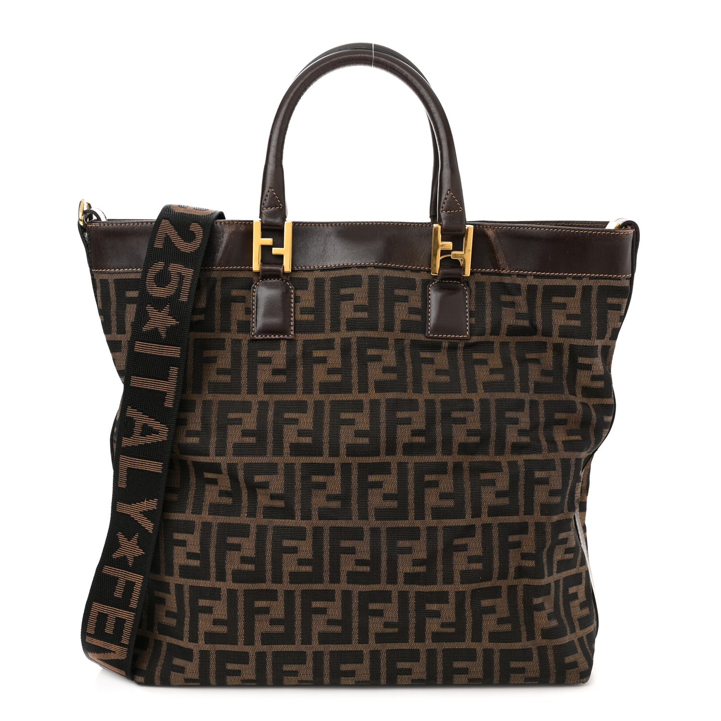 Zucca Top Handle Tote Tobacco