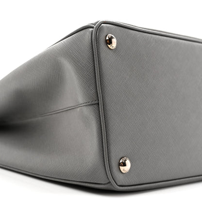 Prada Saffiano Medium Galleria Double Zip Tote Marmo 8 of 11