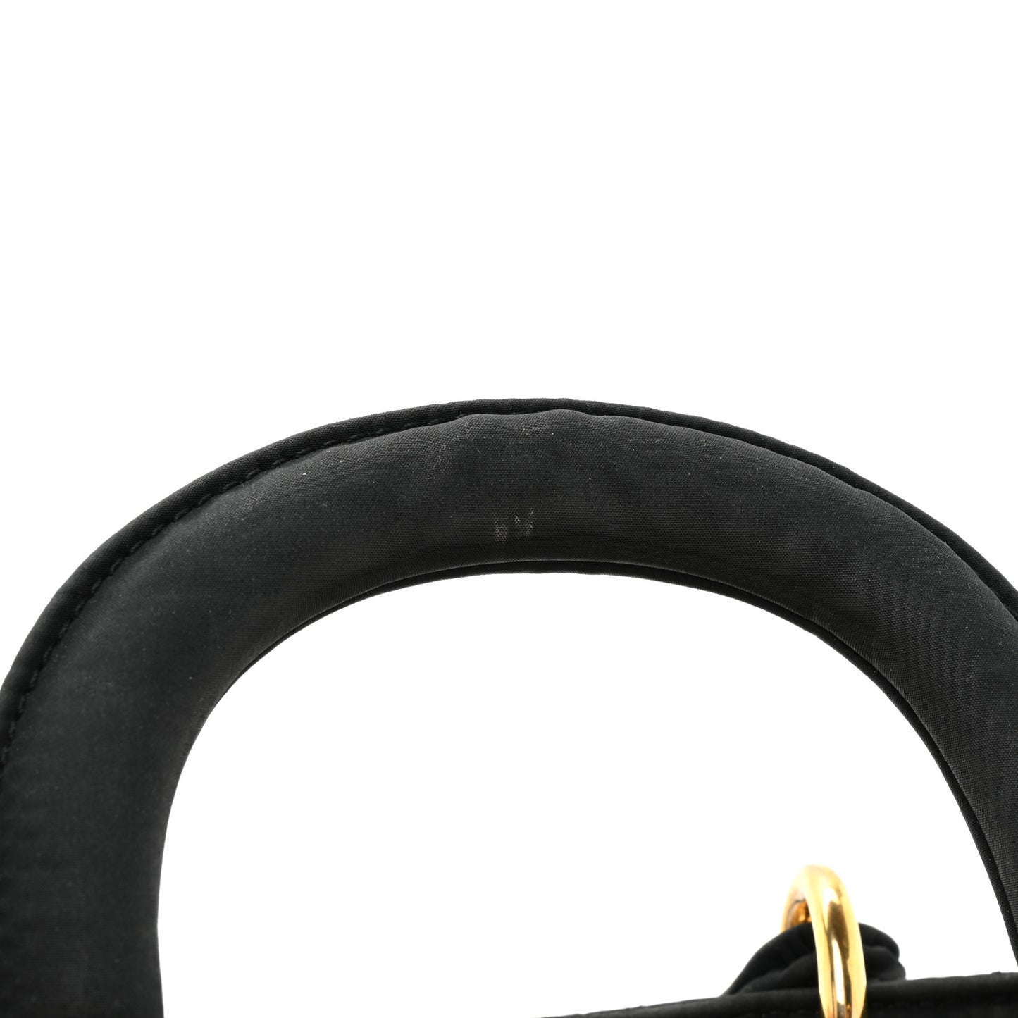 Nylon Cannage Mini Lady Dior Black